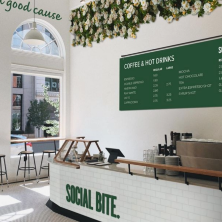 Example University Social Bite branded Cafe 