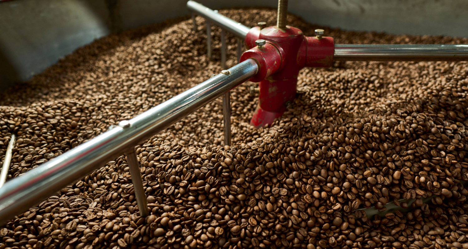 Coffee being roasted 